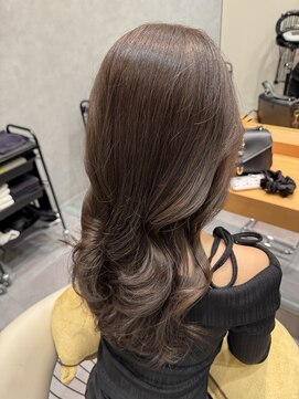 ヘアデザインファブロ イオンモール宮崎店(hair design FABRO.) 【大人艶髪カラー/オリーブグレージュ/韓国スタイル】