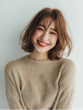 クラゲヘアー/小顔/ココアベージュ/オリーブグレー/水戸米沢