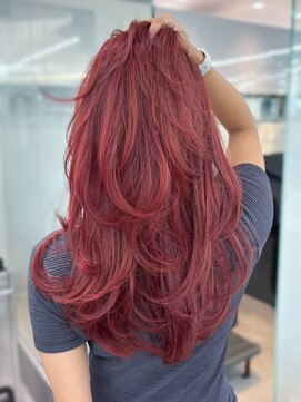 シオン(shion) ダブルカラーロング韓国ヘア顔周りレイヤー_ba573401