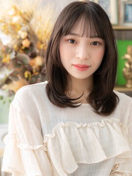 カバーヘア ブリス 北浦和(COVER HAIR bliss) スモーキーカラーシースルー前髪艶感ストレートc8北浦和20代30代