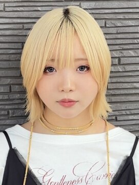 アウラ(AURA) レイヤーボブ/おしゃれ女子ウルフヘア／顔周りレイヤー/盛岡