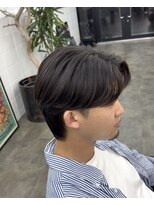 ザ クロー(THE CROW)&nbsp;曲がる縮毛矯正毛流れセンターパート豊橋縮毛矯正フェザーパーマ