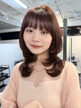 フォト イケブクロ(foto IKEBUKURO) ミディアムくびれレイヤー/顔まわりカット/10代20代