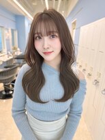 モナザスカイ 栄(MONA the SKY)&nbsp;【MONA】韓国風巻き！シースルーバング/ミルクティーベージュ