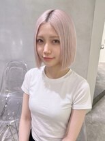 リンドトウキョウ(LINDO TOKYO)&nbsp;心斎橋 艶ペールピンクボブ