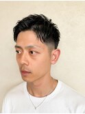 【大人の清潔感】ベリーショート×ウェットフェードアップバング