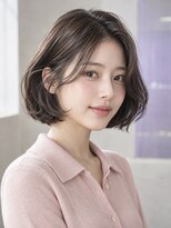 モト 船橋(moto)&nbsp;韓国アイドル風ミニボブ低温デジタルパーマココアブラウン船橋