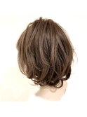 【ボブ】ベージュ系カラー