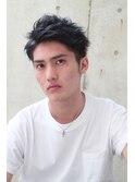 外国人風ワイルドツーブロックセミウェットベリーショート