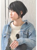  【adams buono】ハンサム黒髪ショートボブ　ユリ