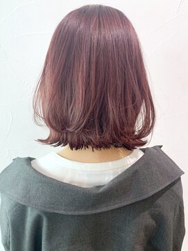 アイティー バイ アルバム 中野店(IT by ALBUM) ピンクベージュ_エアリーミディショートパーマ_ba311302