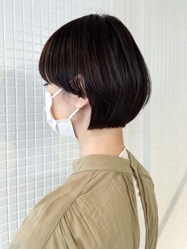 チャフ ヘアーアンドネイル(CHAFF hair&nail)の写真/上質で可愛いショート&ボブのオーダー率多数◎バランスを大切にして顔周りとサイドのデザインを創ります♪