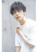 ★こなれヘアブルーグリーンモーヴカラー