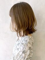 アイティーバイアルバム 藤沢店(IT by ALBUM)&nbsp;レイヤーボブ_ミニウルフテラコッタくすみブルー_ba356191