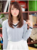 斜めバング♪大人かわいい小顔ショコラピンクh川口10代20代30代
