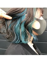 グランツ ヘアーデザイン(GLANZ HAIR DESIGN)&nbsp;インナー×ブルーグリーン