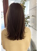 ベージュカラー×ナチュラルレイヤー