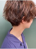 クセ風、柔らかパーマスタイル