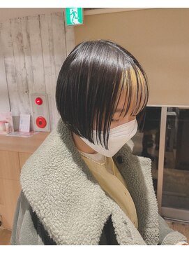 クラップス 上大岡(CLAPS) バングハイライト/ミニボブ/コントラストカラー