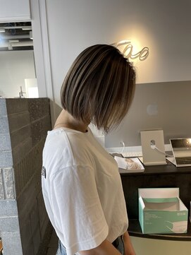 タオ 河原町(Tao) ボブとバレイヤージュ