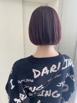 ヘアーデザイン リボン(hair design Ribon) ピンクベージュ&ミニボブ