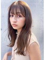 フィーカ(fiica) 艶髪ミディシースルーバング