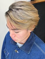 アルファ インタラクティブ エム フラワー(ALUFA interactive.M Flower)&nbsp;30代40代メンズサイドパート外国人風カラーホワイトベージュ