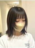 ボブレイヤー/ウルフボブ/顔まわりレイヤー