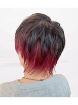 リンヘアー(Rin. hair) インナーレッドピンク仕上げ