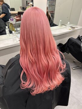 ベレーザ 渋谷(BELEZA) 6232ニュアンスカラーホワイトピンク波巻きミルクティーピンク