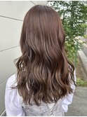 顔周りレイヤー×ブラウンベージュ