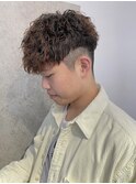 2wayショートハイウエイト刈り上げツイストスパイラルパーマ