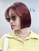 ソル ジングウマエ(SOL JINGUMAE)&nbsp;ミルクティーベージュダブルカラーインナーカラーショートボブ