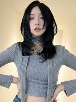 アイトーキョーエス 渋谷(AI TOKYO S)&nbsp;ハッシュカット姫レイヤー姫カットブルーブラック透明感渋谷