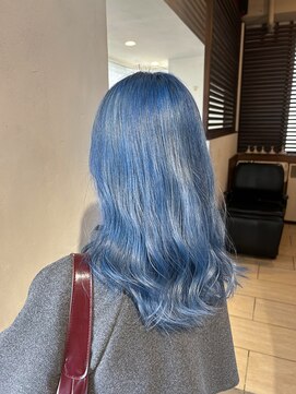 モップス 金沢文庫店(MOPS) ペールブルー「ブリーチ／ダブルカラー/髪質改善/金沢文庫駅」