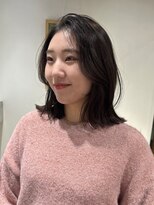 ビーハイブ 一番町店 アヴェダ(BEHIVE) 切りっぱなしロブとフワッと顔周りレイヤー