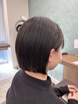 アッシュ 下北沢店(Ash) 縮毛矯正で収まるタッセルボブ