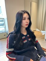 前髪ありなし×韓国風ロング×美シルエット×くびれレイヤー