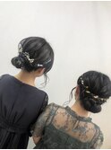 シニヨンアレンジ