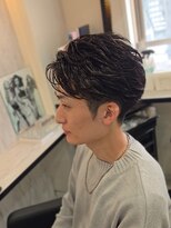 ラピス 名古屋駅前店(Lapis)&nbsp;フェザーパーマ/毛流れパーマ/センターパートパーマ