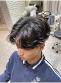 毛流れセンターパート