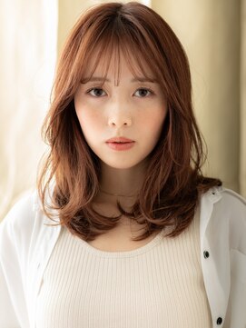 カバーヘア ブリス 大宮西口(COVER HAIR bliss) シースルーバングミックスカールミディTc2大宮20代30代40代