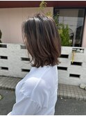 【大人のバレイヤージュ】レイヤーボブカットで動きを◎