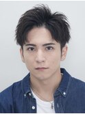 渋谷スパイキーショートアップバンクフェザーショートパーマ