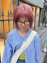 ロチカバイドールヘアー 心斎橋(Rotika by Doll hair)&nbsp;やわらかピンクのレイヤーボブ◎