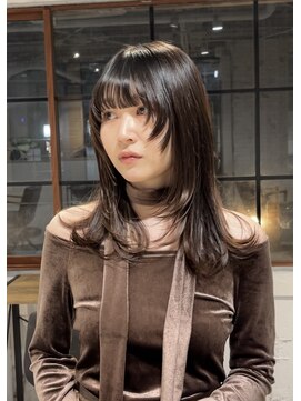 コフィー バイ メルト 吉祥寺(cofy by melt) 【中澤彩乃】レイヤーカット韓国顔周りウルフハッシュカット前髪