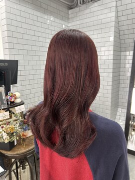 レガーレ(Legare) 【広島韓国ヘア】韓国レイヤーカット×暖色チェリーレッド