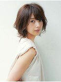 くびれヘアアプリコットオレンジハイライトカラー