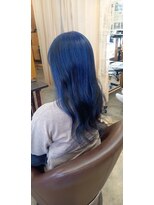 ノマニカ バイ ルレーヴ 池田店(noma-nika by Le reve)&nbsp;透け感ブルーの立体デザインカラー