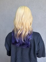 ヘアーディア(Hair...DiA) 抜きっぱなし × パープル グラデーションカラー